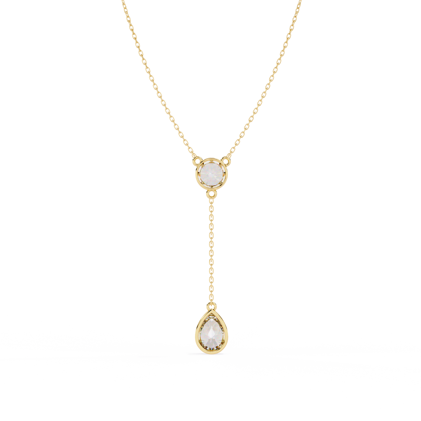 Aurielle Drop Diamond Necklace