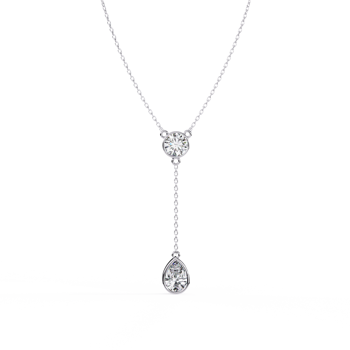 Aurielle Drop Diamond Necklace