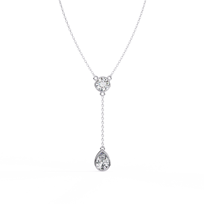 Aurielle Drop Diamond Necklace