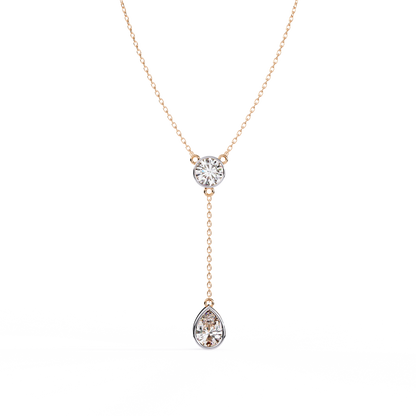 Aurielle Drop Diamond Necklace