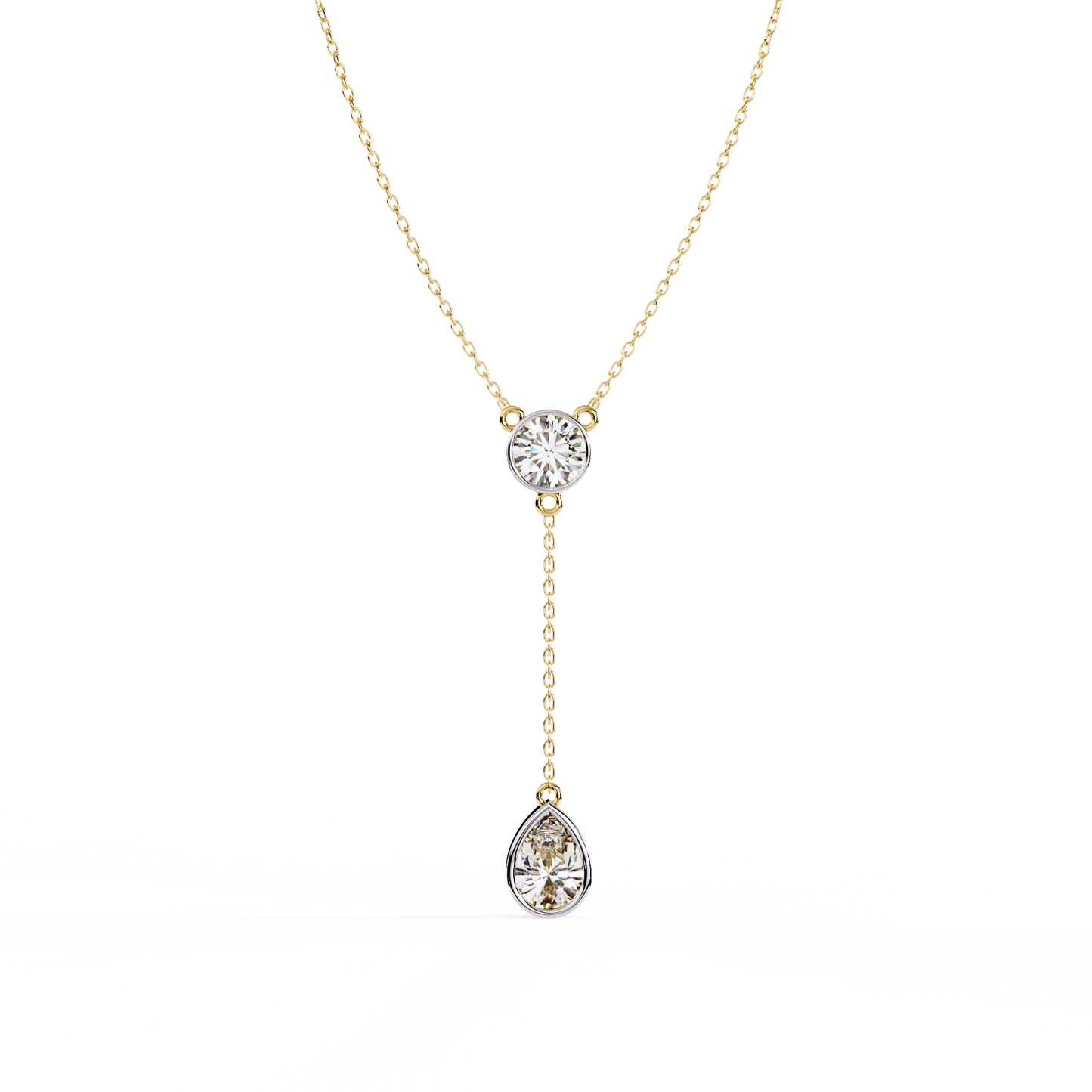 Aurielle Drop Diamond Necklace
