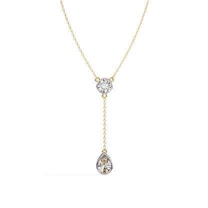 Aurielle Drop Diamond Necklace