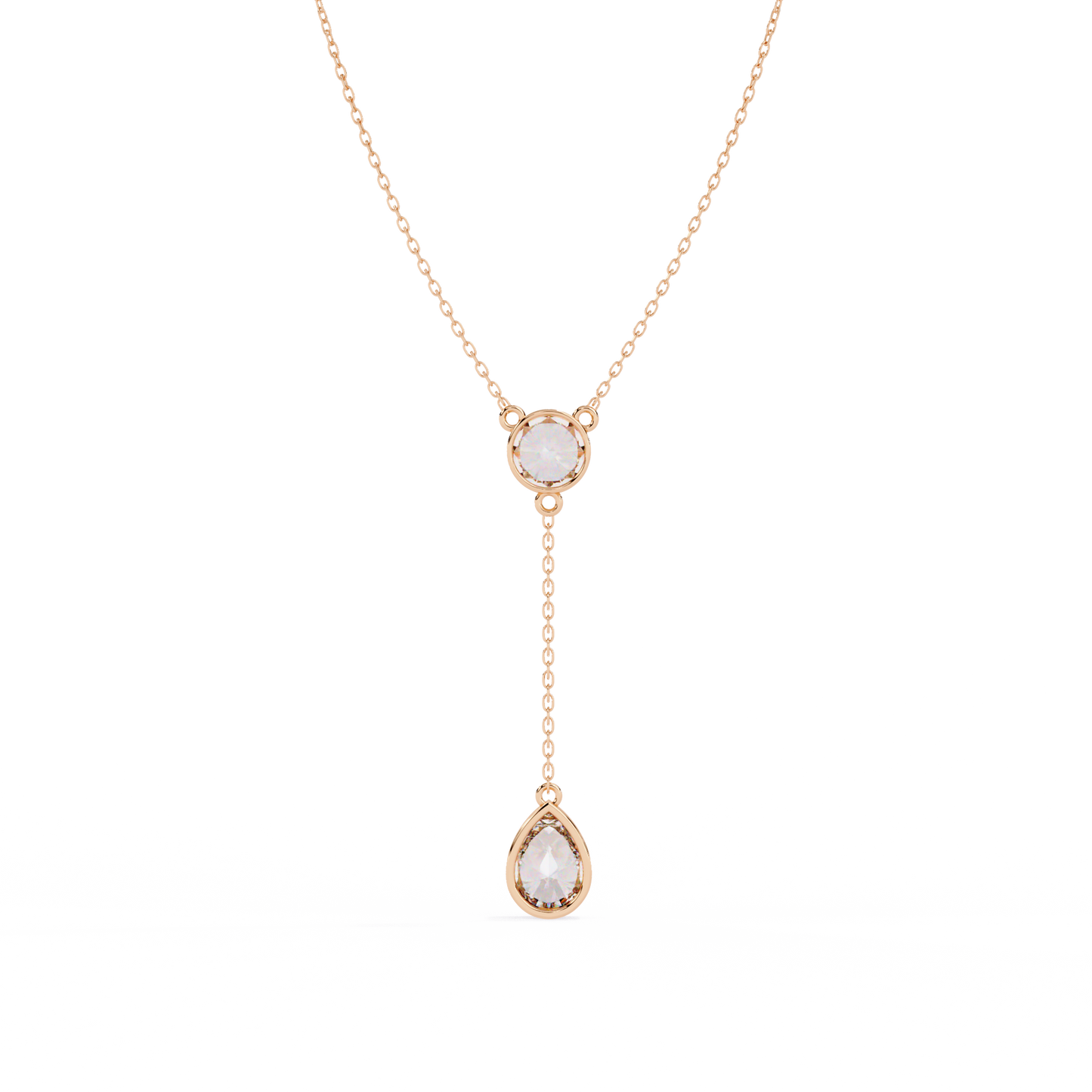 Aurielle Drop Diamond Necklace
