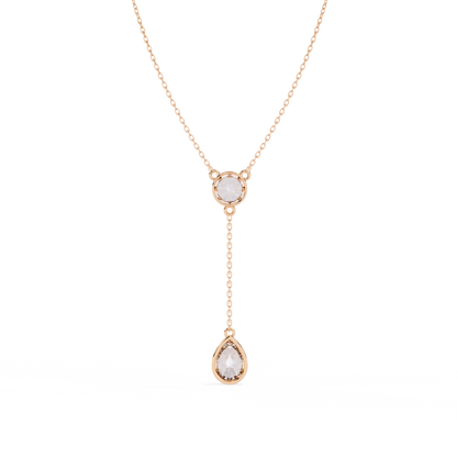 Aurielle Drop Diamond Necklace