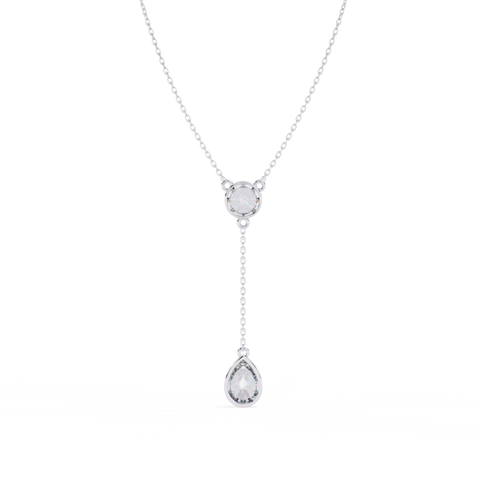 Aurielle Drop Diamond Necklace