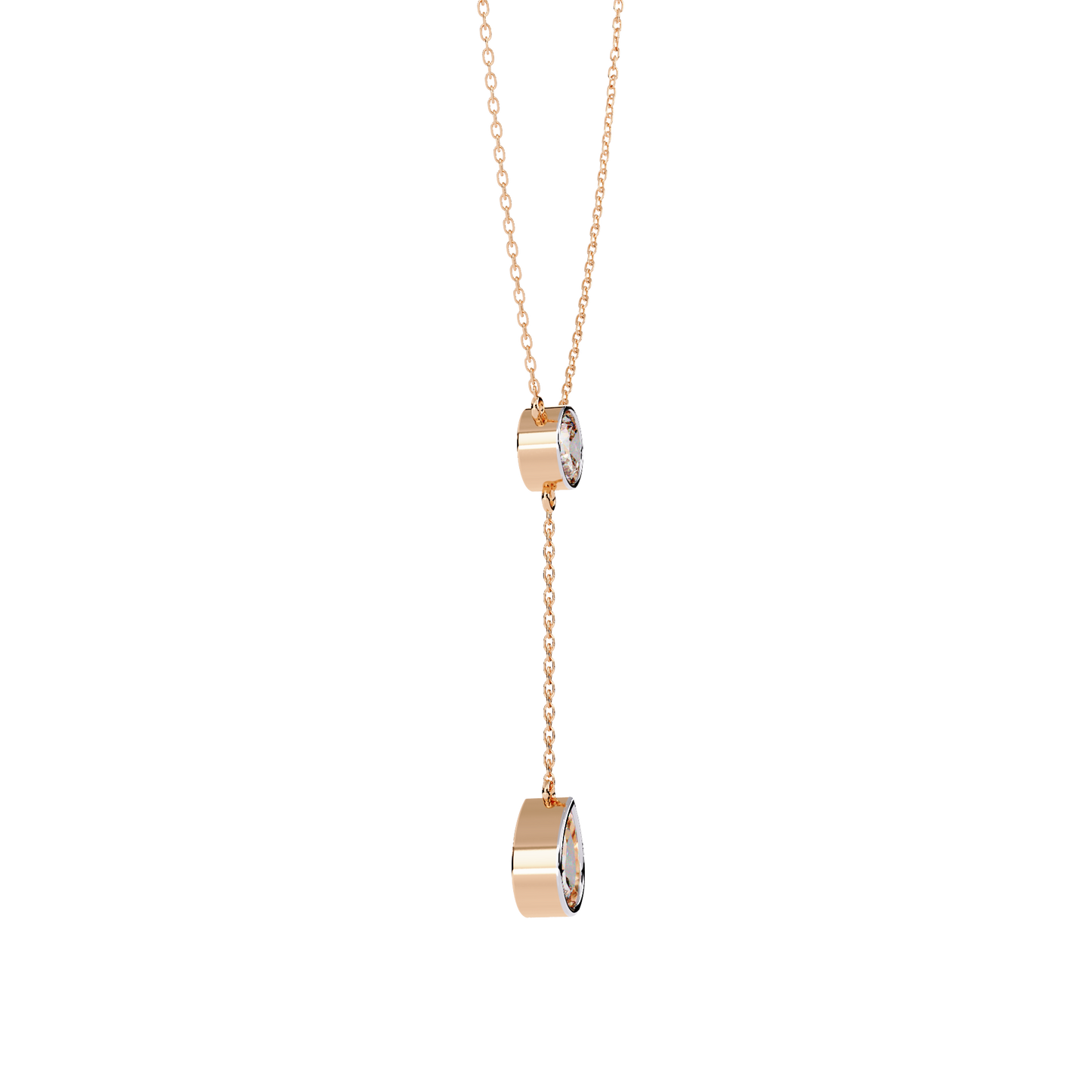 Aurielle Drop Diamond Necklace
