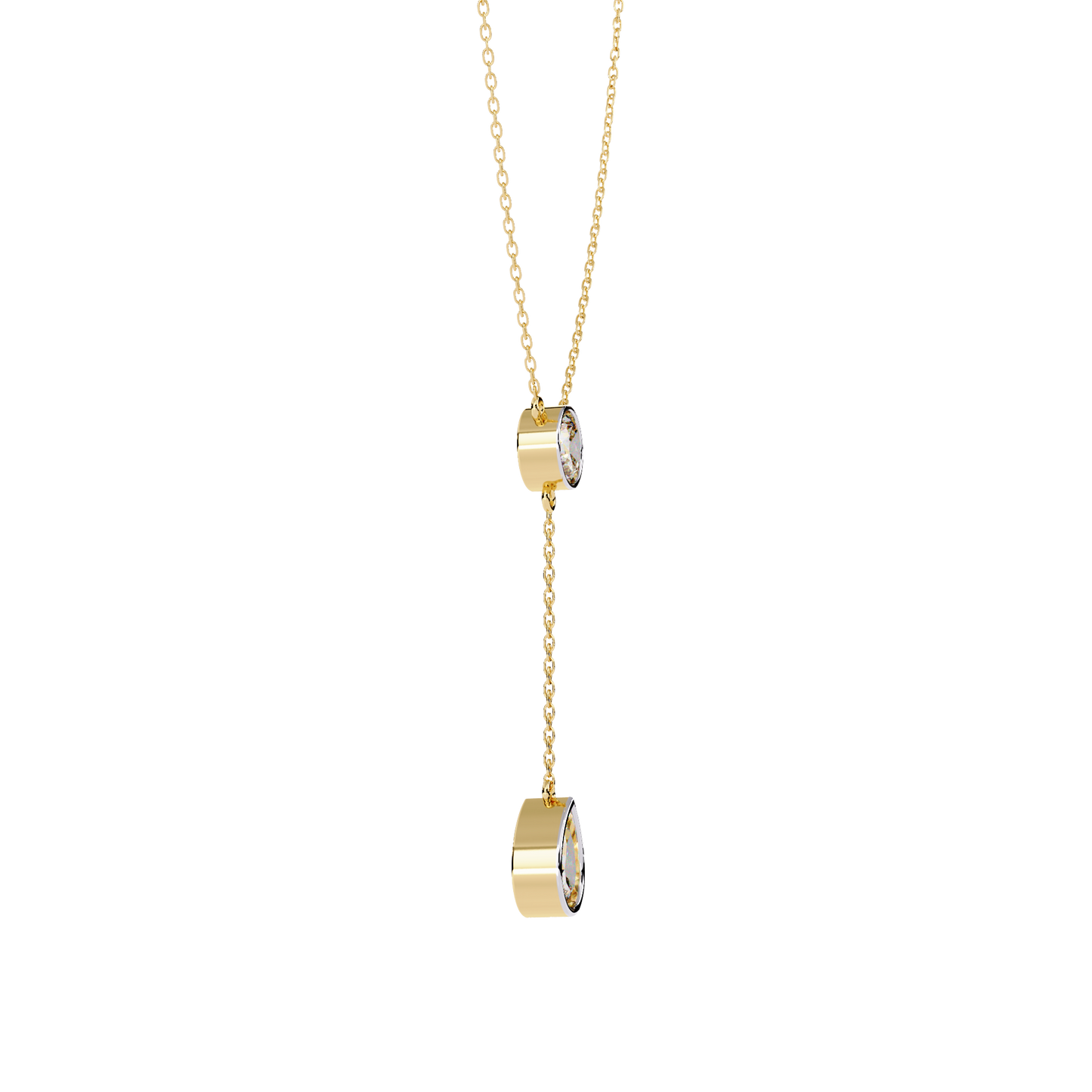 Aurielle Drop Diamond Necklace