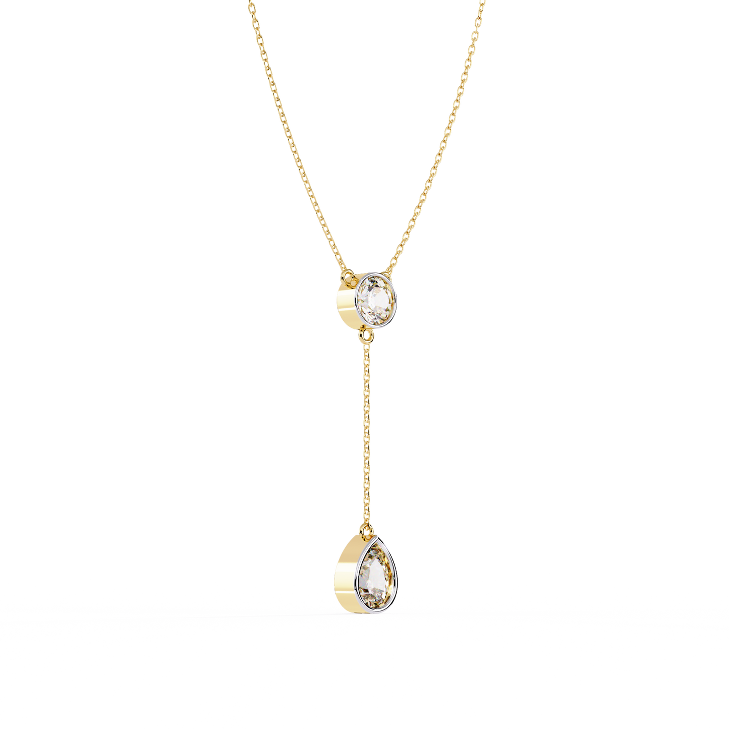 Aurielle Drop Diamond Necklace