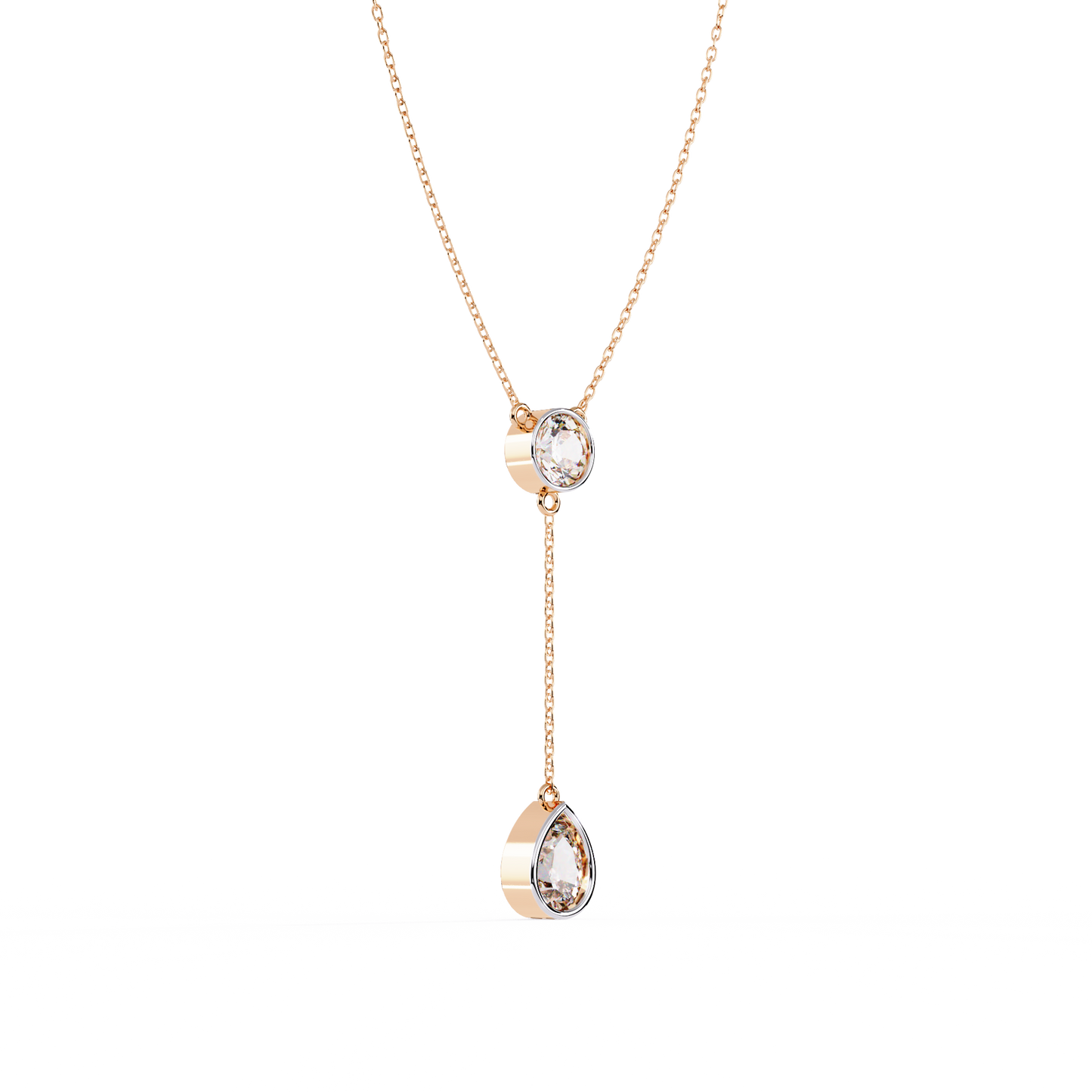 Aurielle Drop Diamond Necklace
