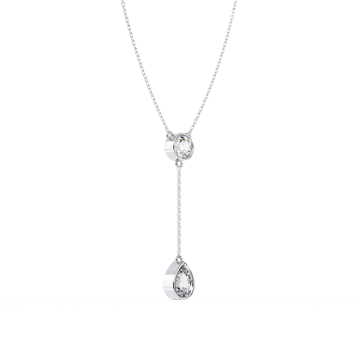 Aurielle Drop Diamond Necklace