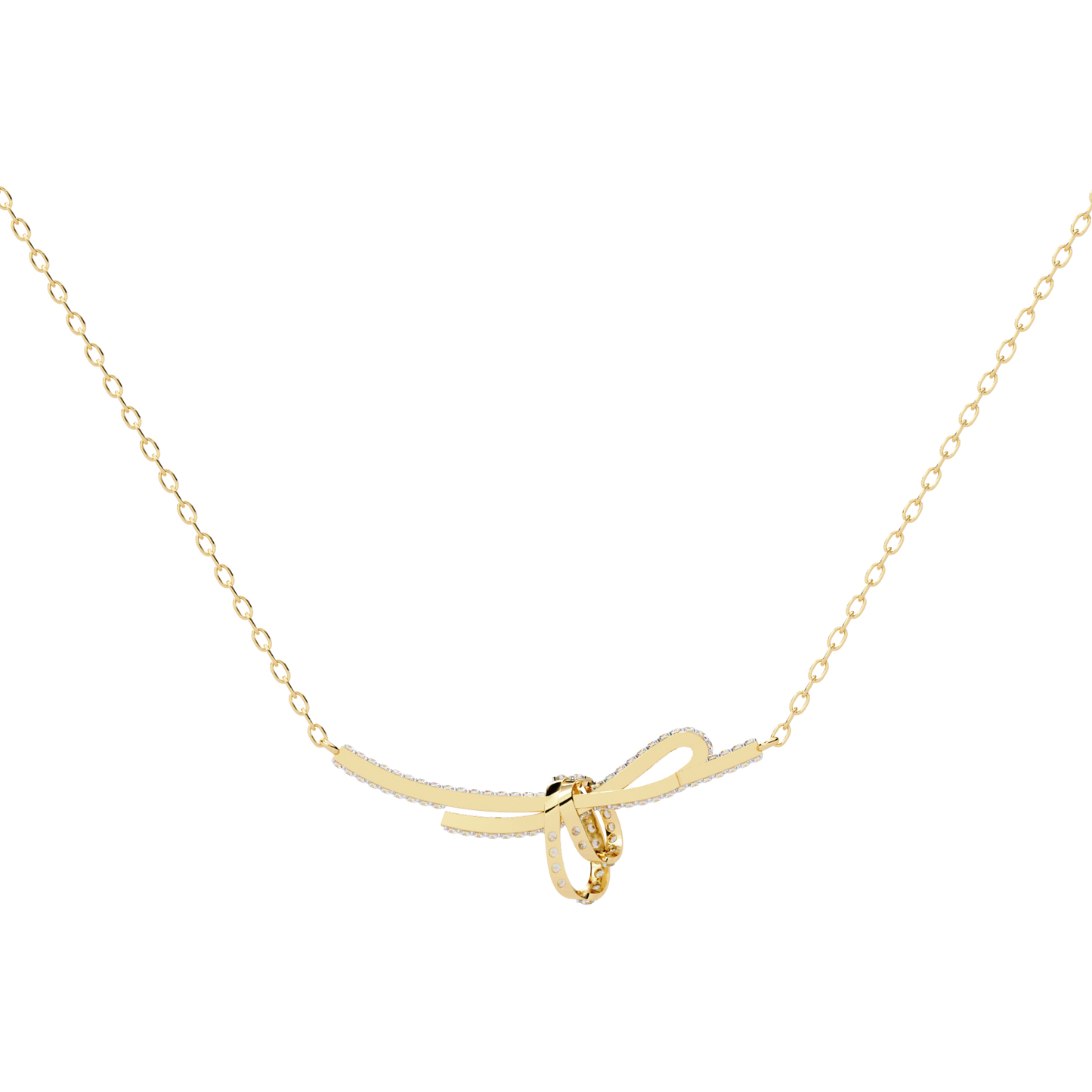 Seraphina Knot Diamond Necklace