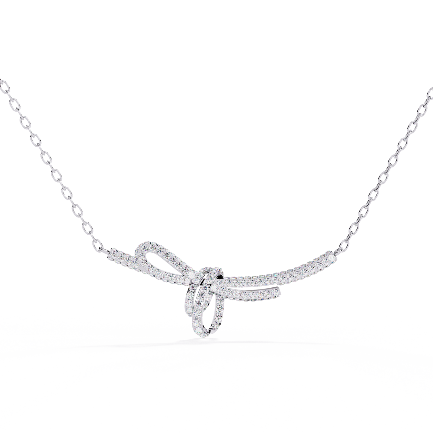 Seraphina Knot Diamond Necklace