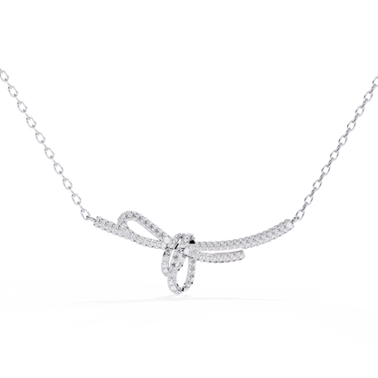 Seraphina Knot Diamond Necklace