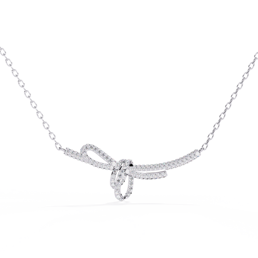 Seraphina Knot Diamond Necklace