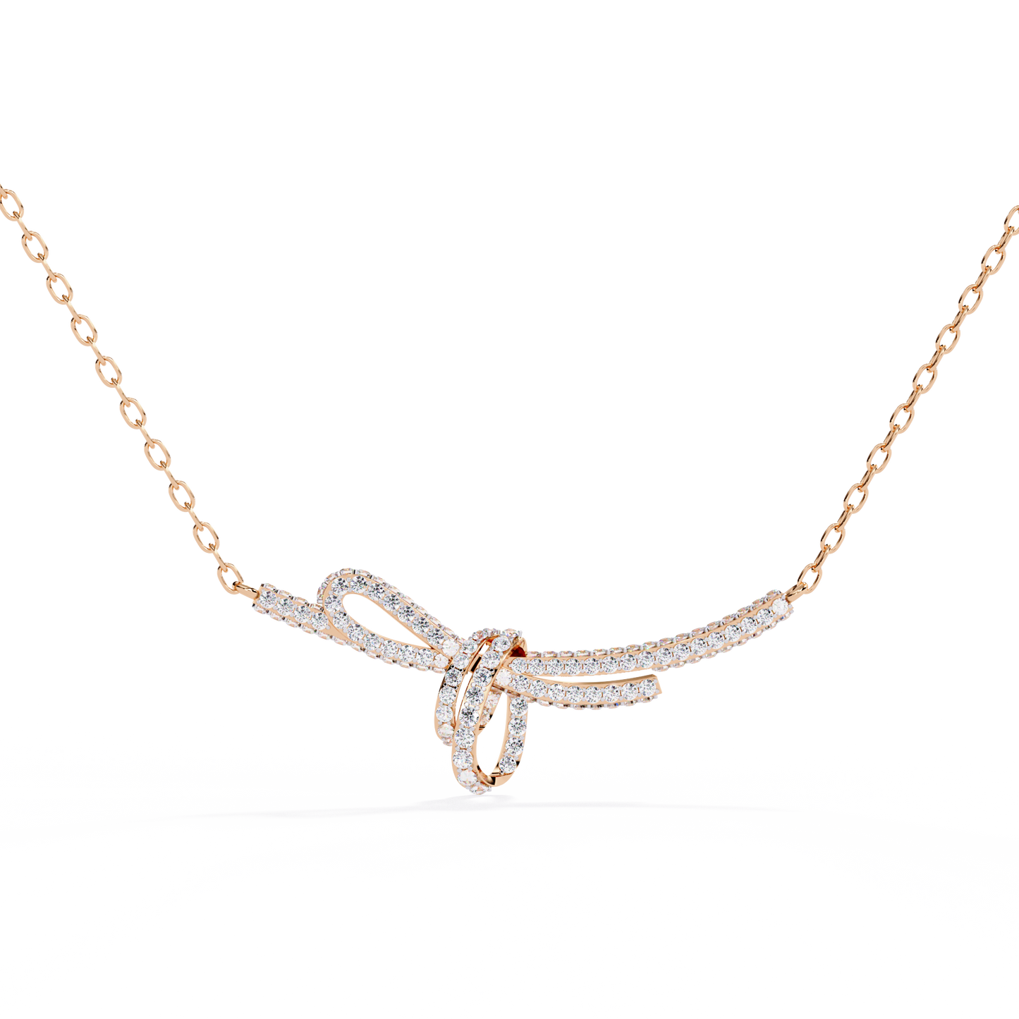 Seraphina Knot Diamond Necklace