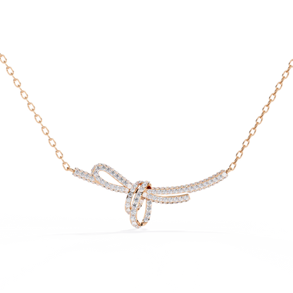 Seraphina Knot Diamond Necklace