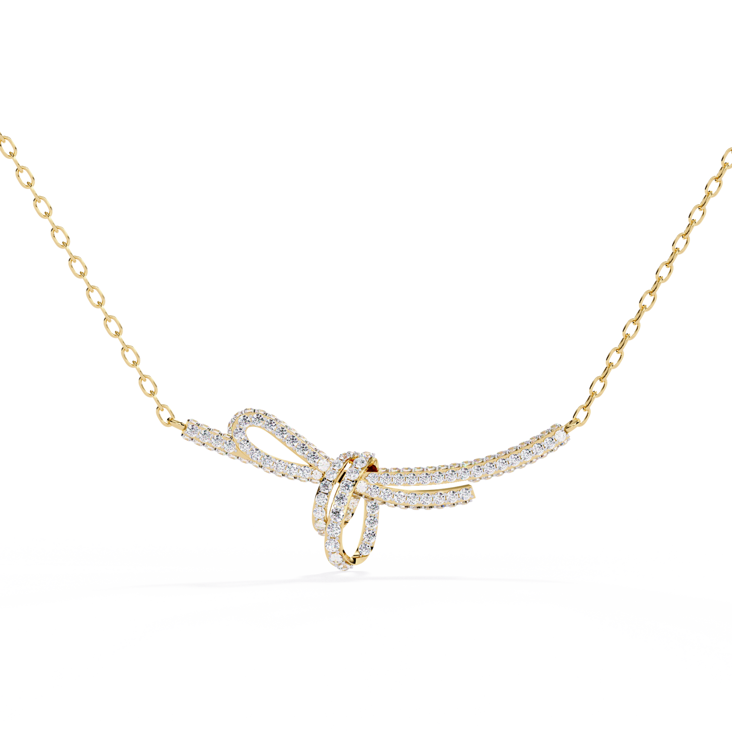 Seraphina Knot Diamond Necklace