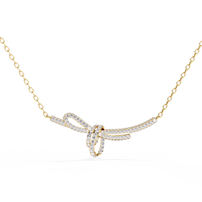 Seraphina Knot Diamond Necklace