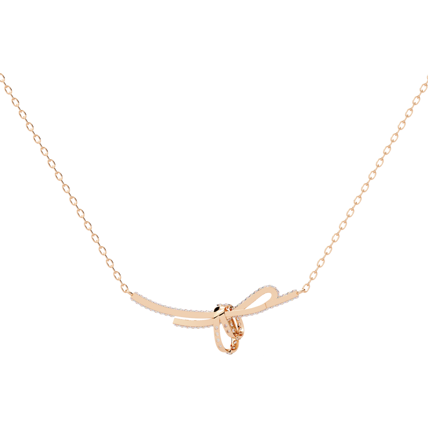 Seraphina Knot Diamond Necklace