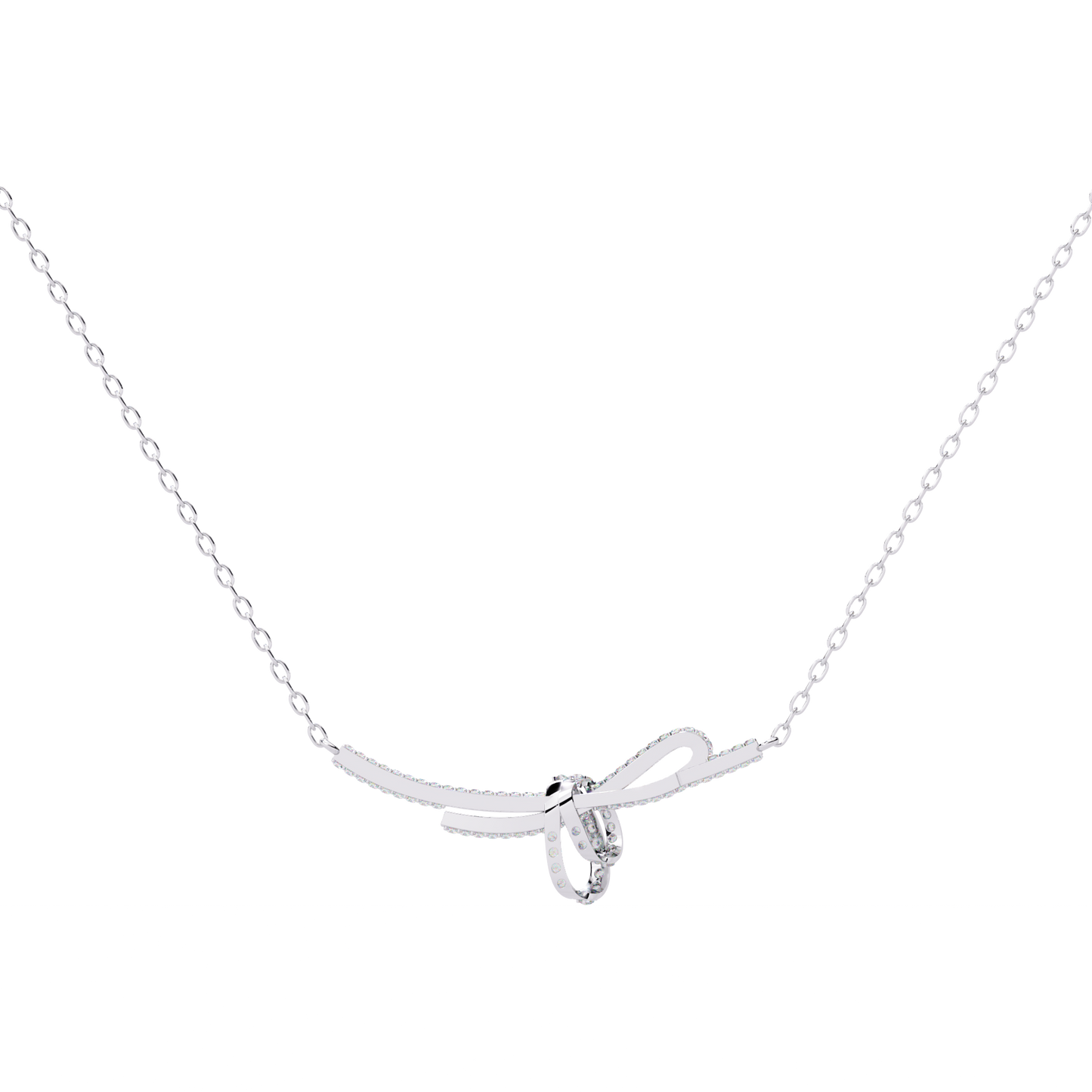 Seraphina Knot Diamond Necklace
