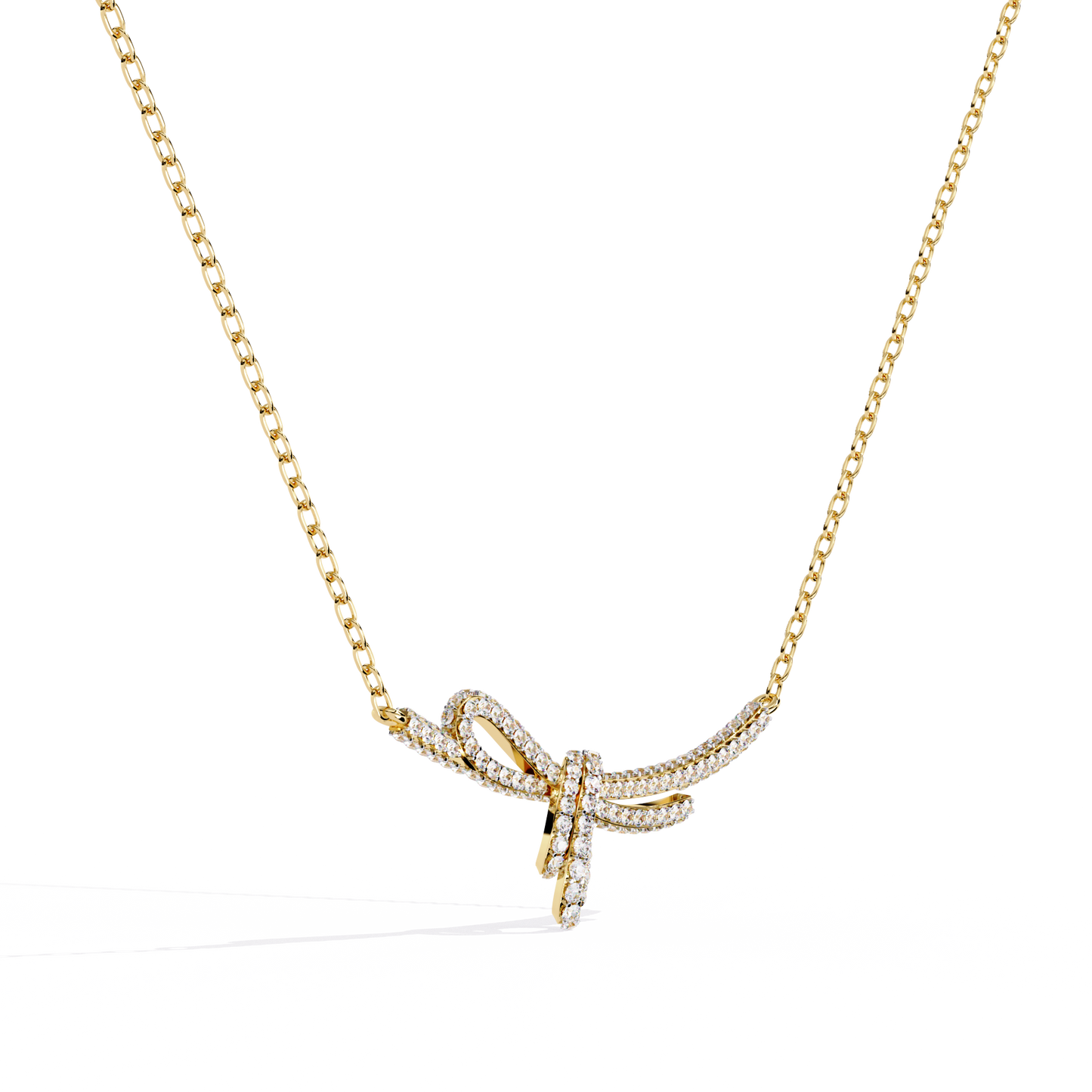 Seraphina Knot Diamond Necklace