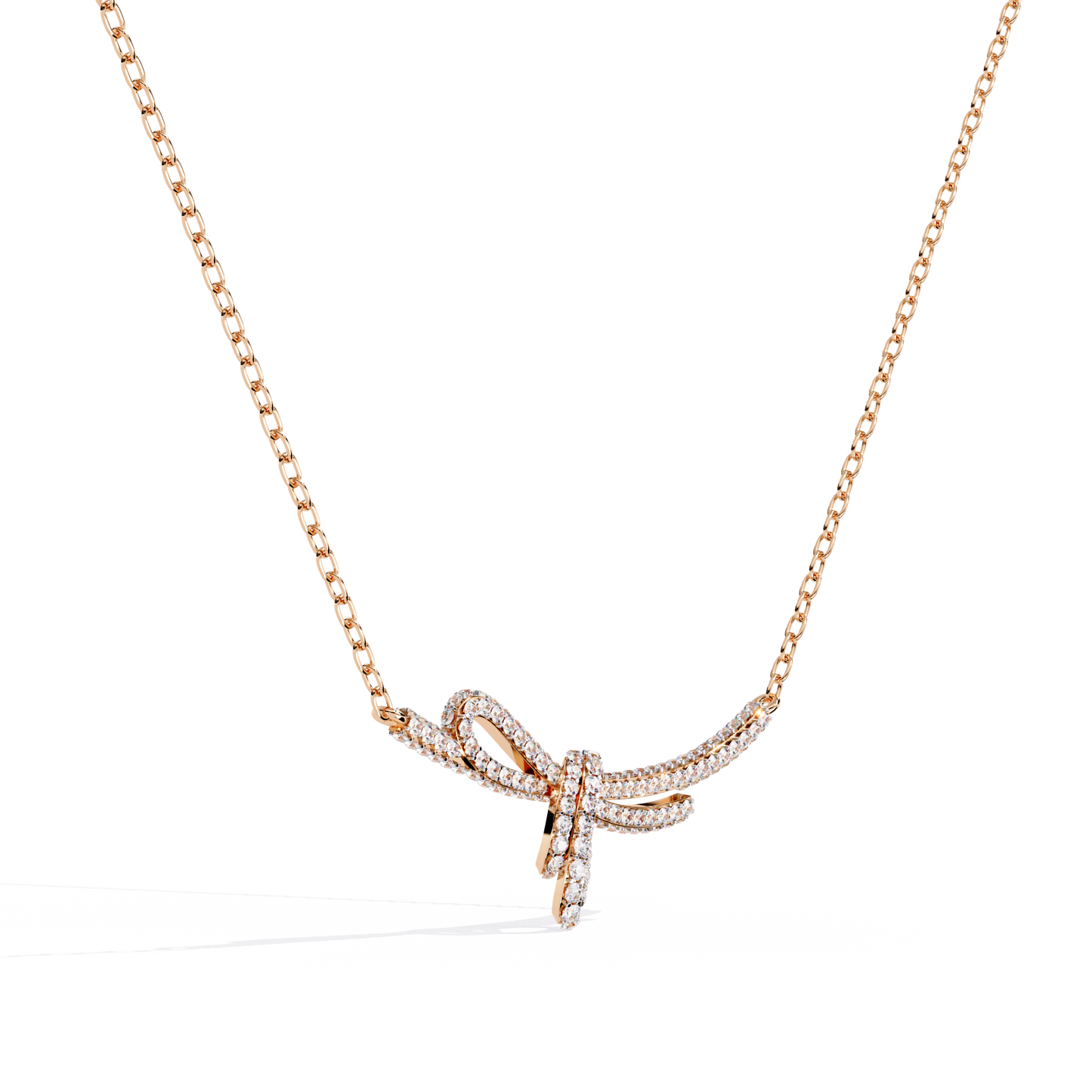 Seraphina Knot Diamond Necklace