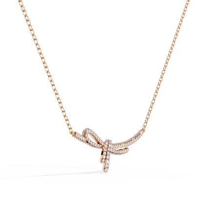Seraphina Knot Diamond Necklace