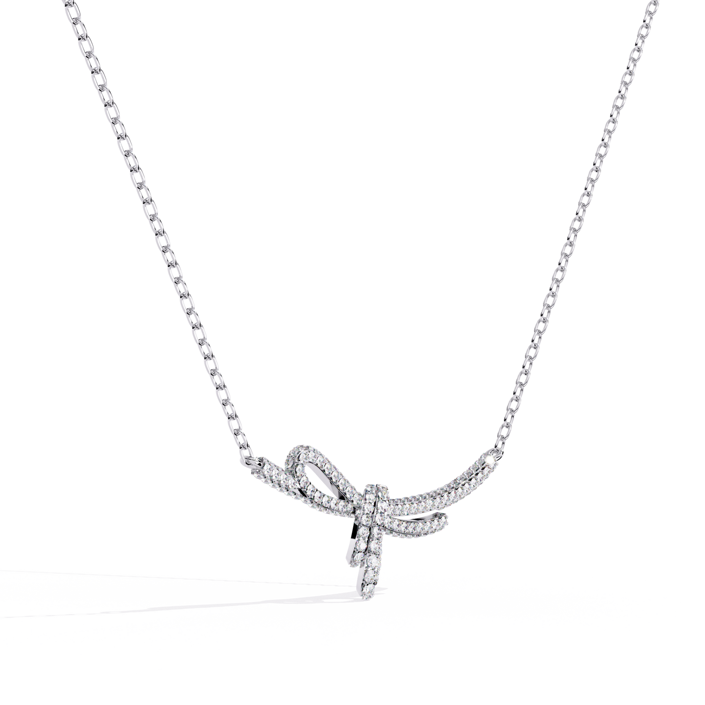 Seraphina Knot Diamond Necklace