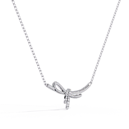 Seraphina Knot Diamond Necklace