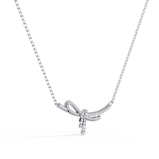 Seraphina Knot Diamond Necklace
