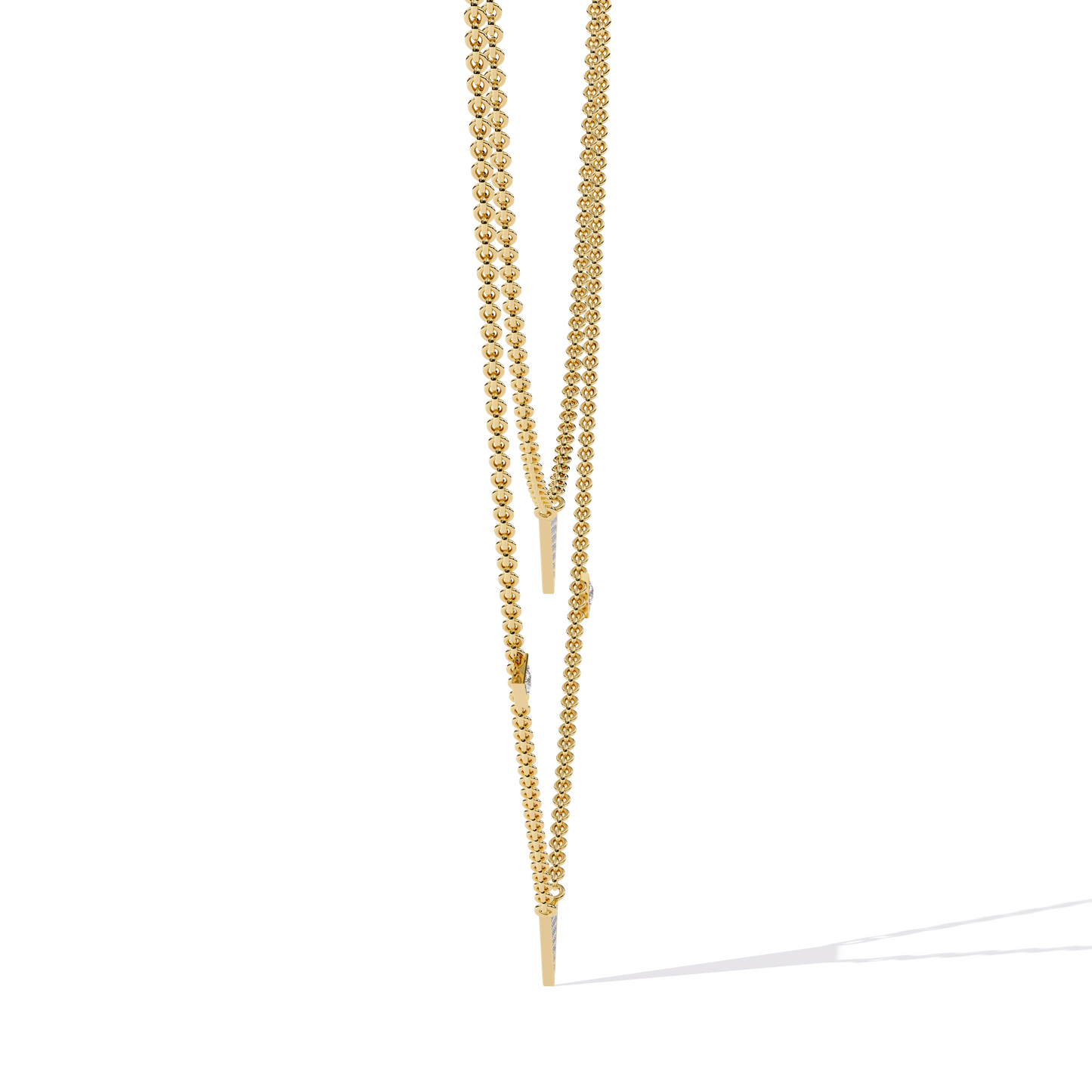 Celeste Minimal Triangle Diamond Necklace