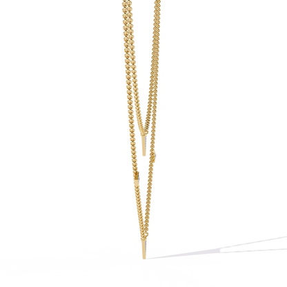 Celeste Minimal Triangle Diamond Necklace