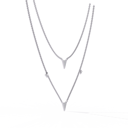 Celeste Minimal Triangle Diamond Necklace