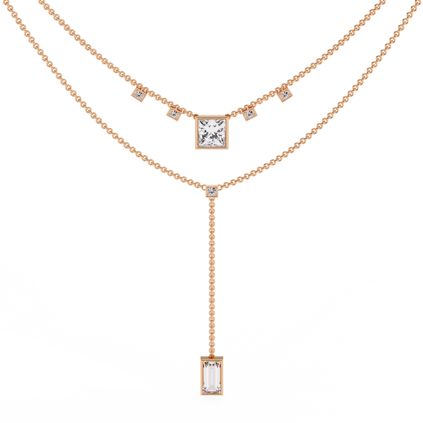 Regal Cascade Layered Necklace