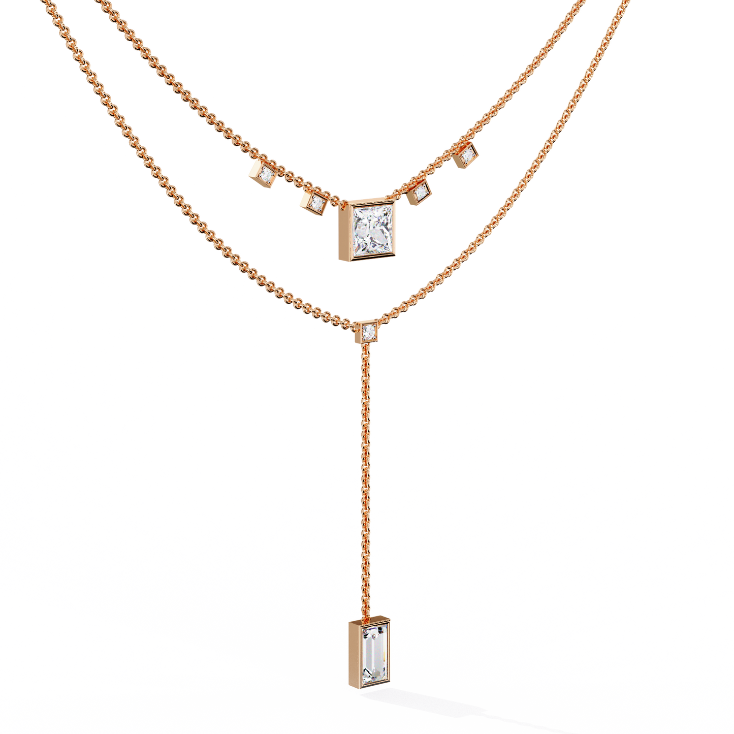 Regal Cascade Layered Necklace