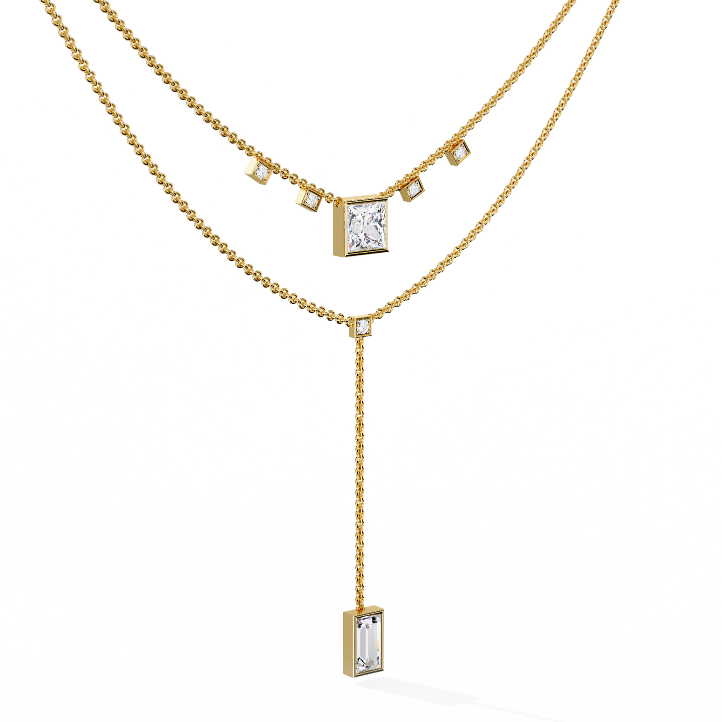 Regal Cascade Layered Necklace