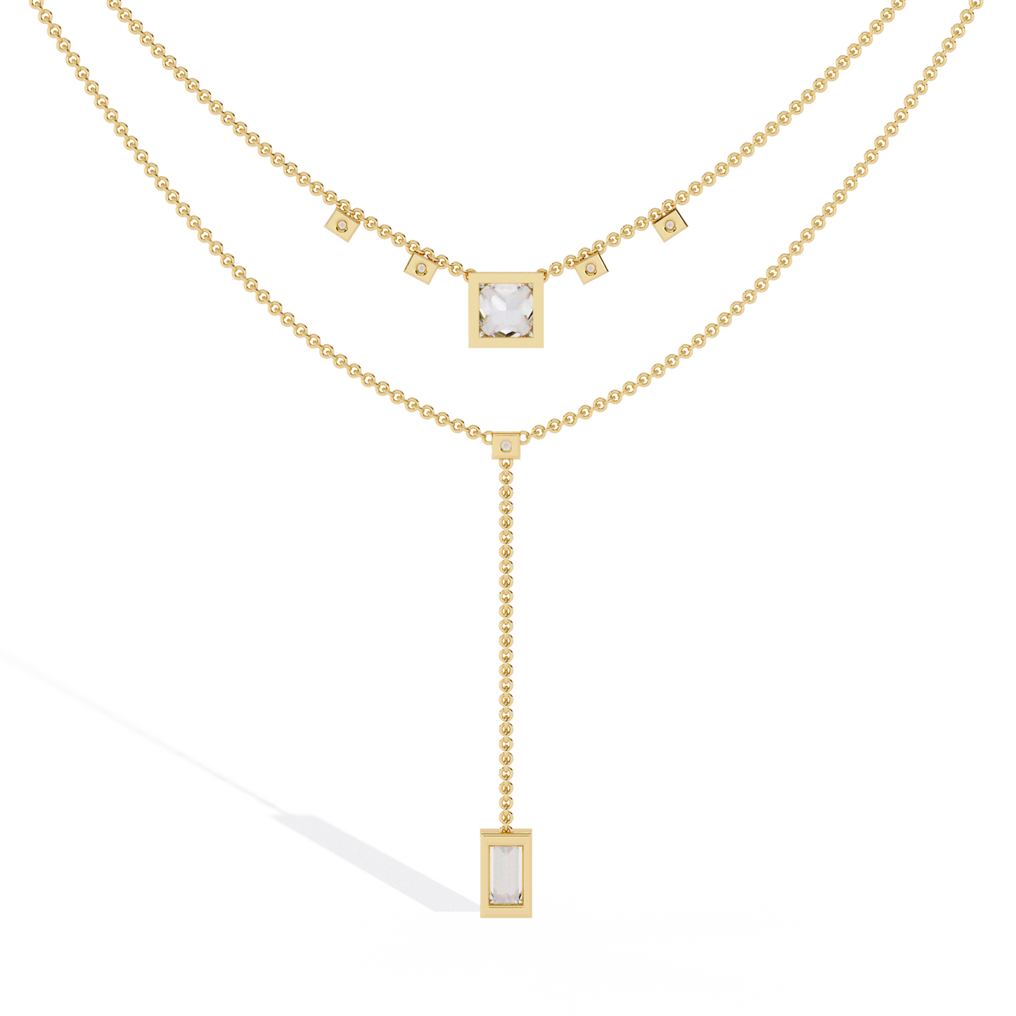 Regal Cascade Layered Necklace