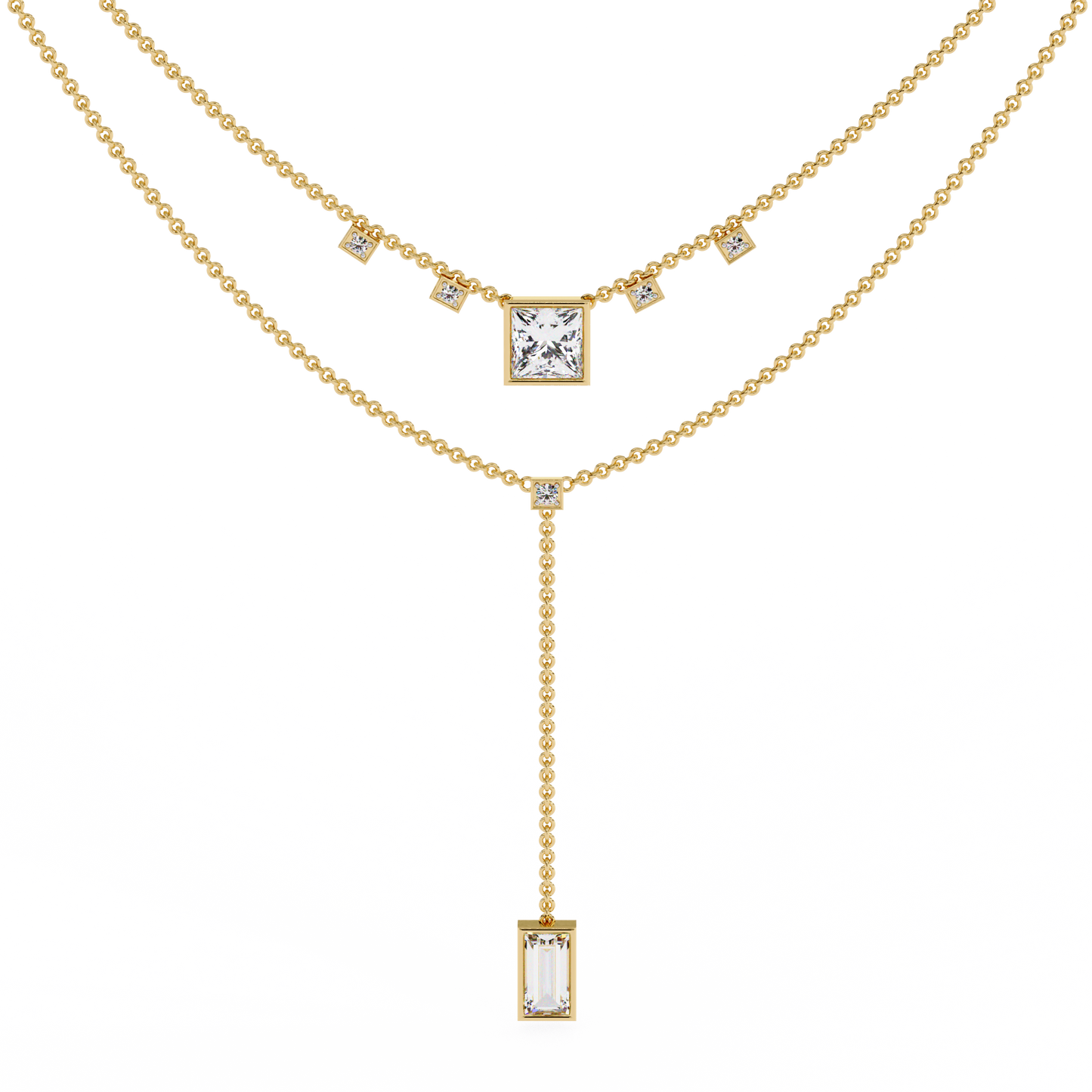 Regal Cascade Layered Necklace