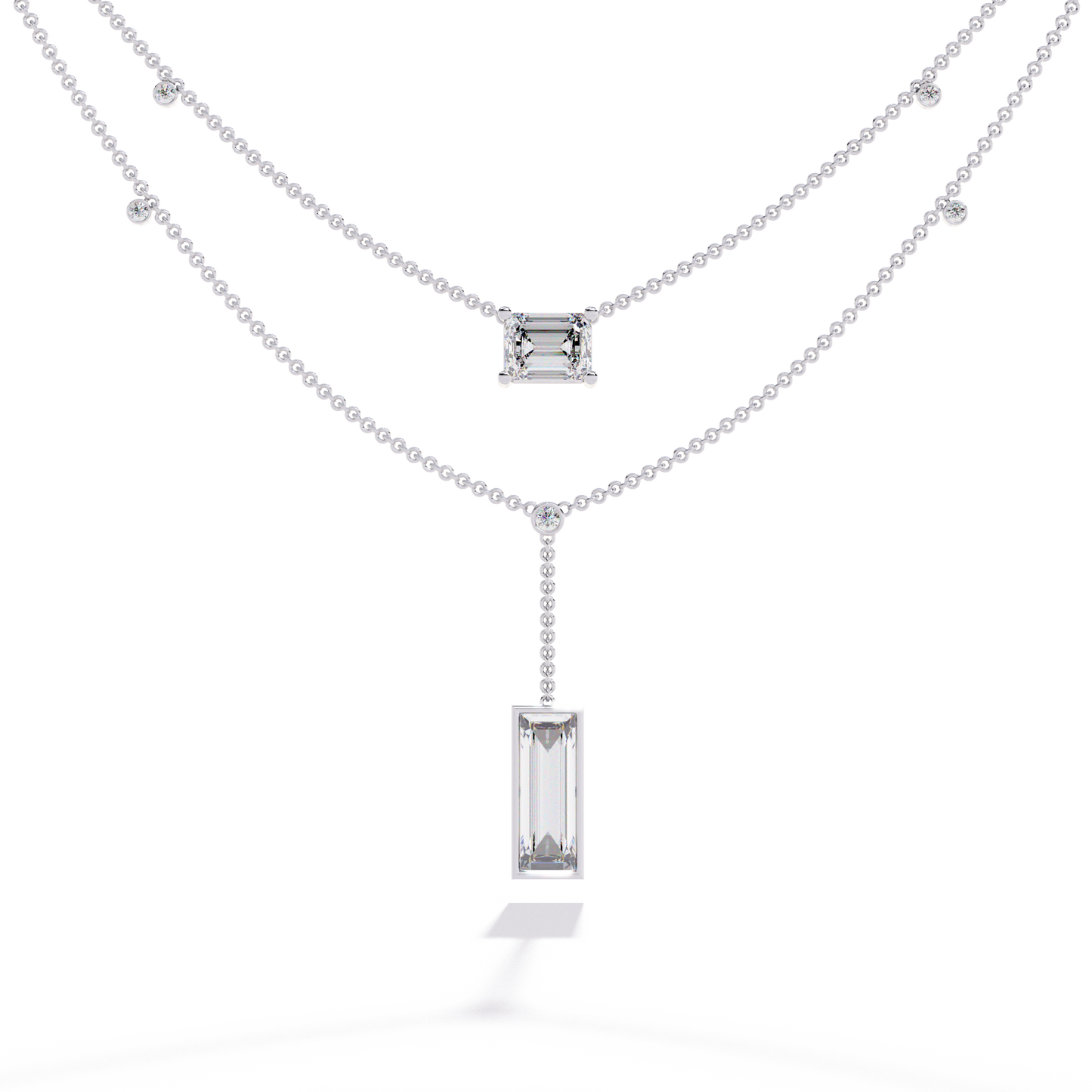 Zeromakin Elara Layered Drop Necklace