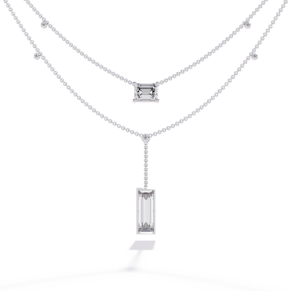 Zeromakin Elara Layered Drop Necklace
