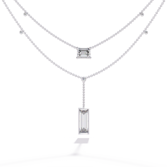 Zeromakin Elara Layered Drop Necklace