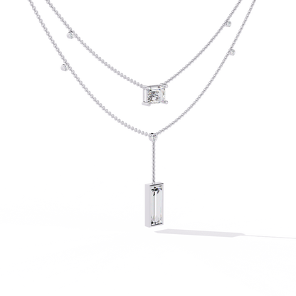 Zeromakin Elara Layered Drop Necklace