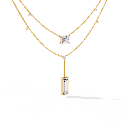 Zeromakin Elara Layered Drop Necklace