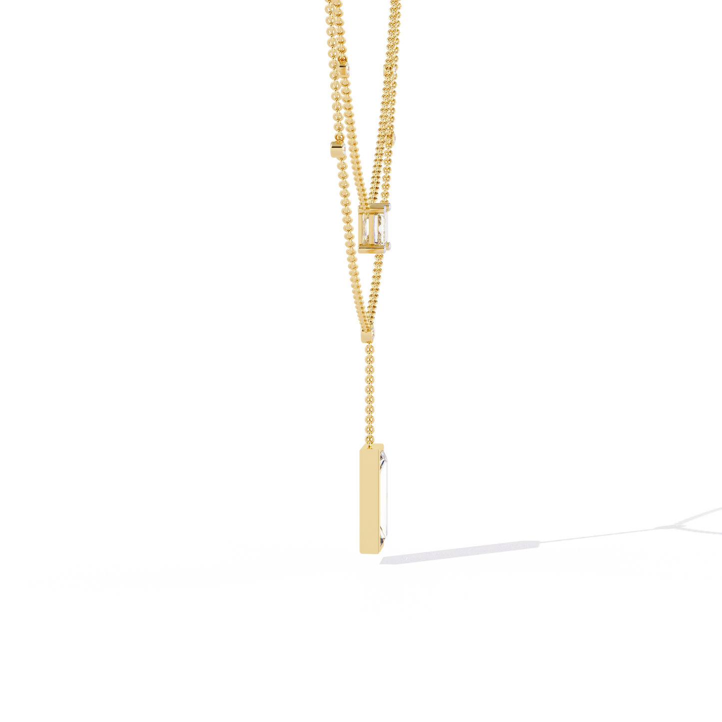 Zeromakin Elara Layered Drop Necklace