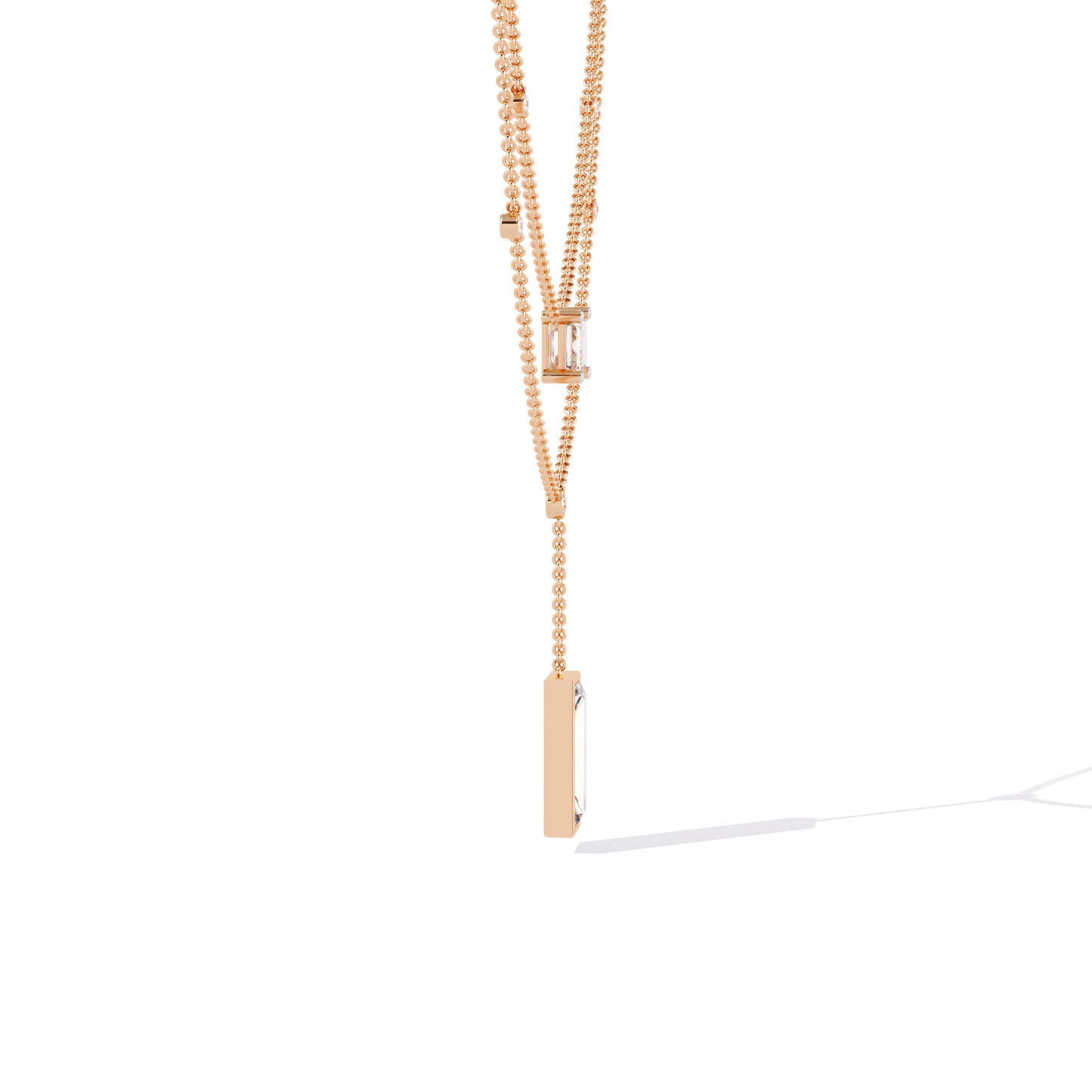 Zeromakin Elara Layered Drop Necklace