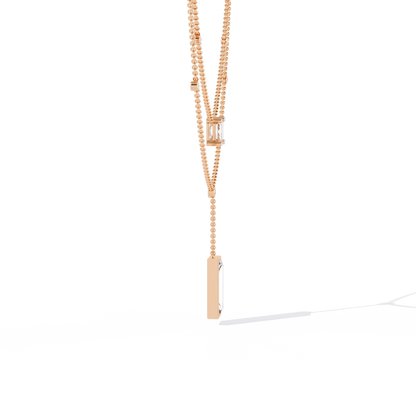 Zeromakin Elara Layered Drop Necklace