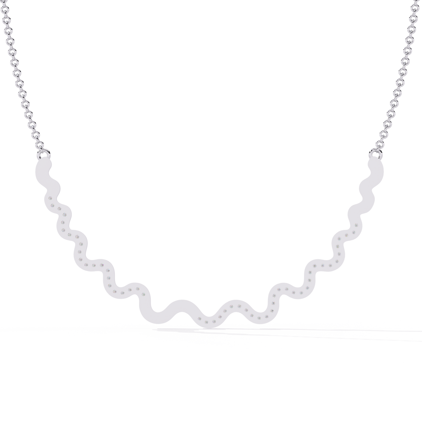 Serpentine Spark Curve Necklace