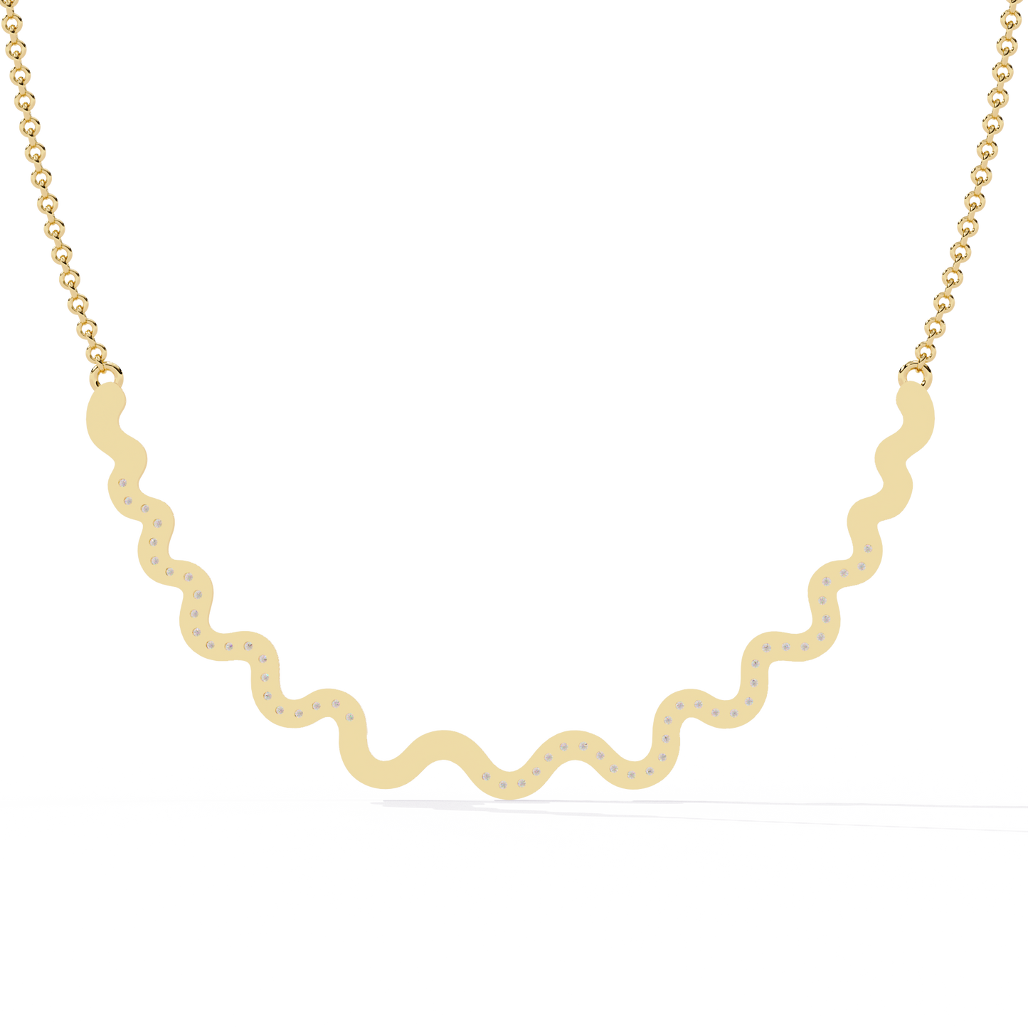 Serpentine Spark Curve Necklace