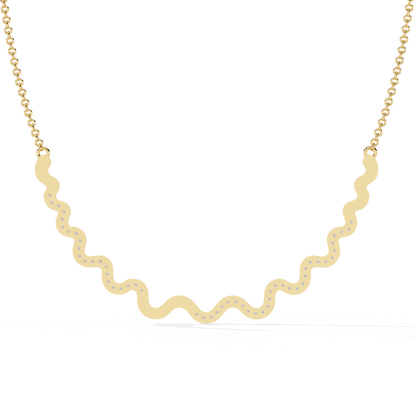 Serpentine Spark Curve Necklace