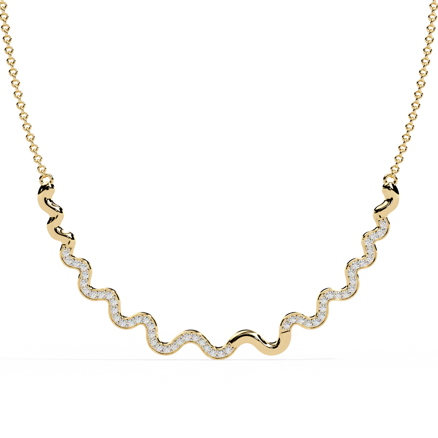 Serpentine Spark Curve Necklace